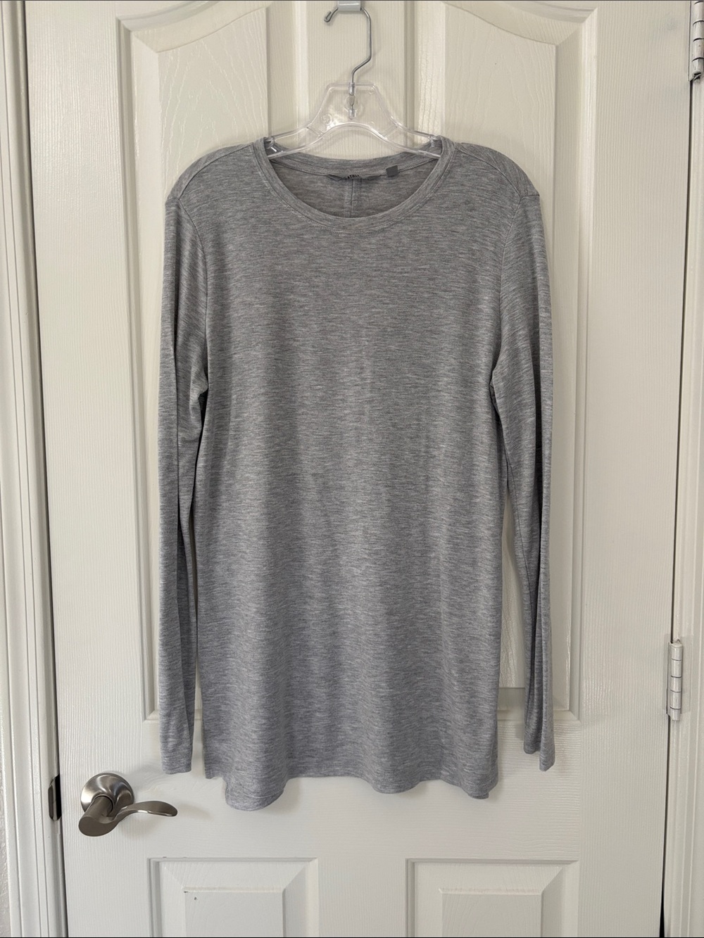 Athleta Heathered Gray Long Sleeve Top Size Small